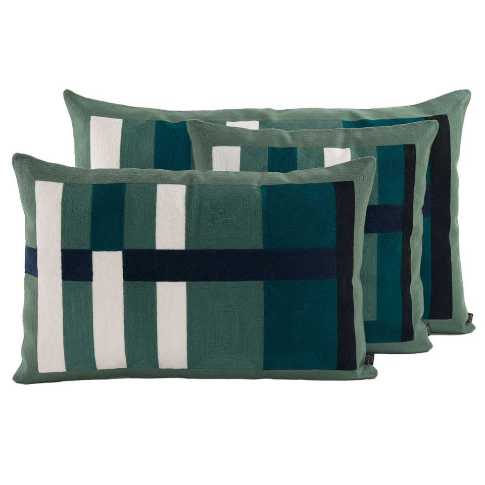 Housse de Coussin TOKYO en Coton Brodé  