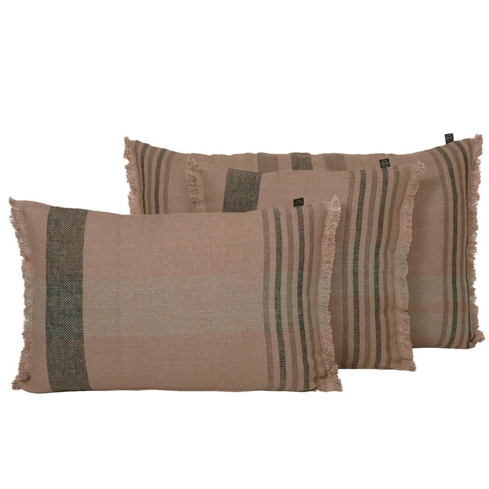 Housse de Coussin en Lin et Coton à Carreaux AALBORG  
