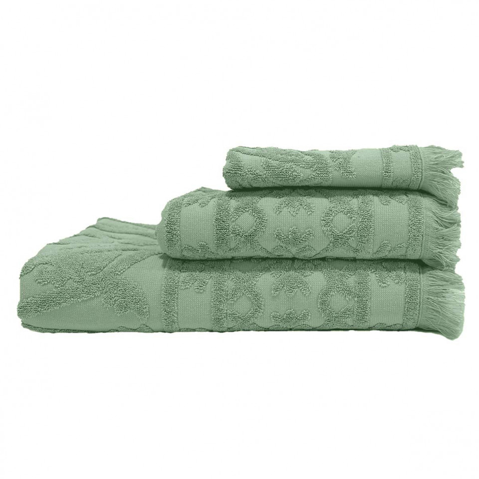 Serviette de Bain Éponge à Motifs Coton Lin UBUD  