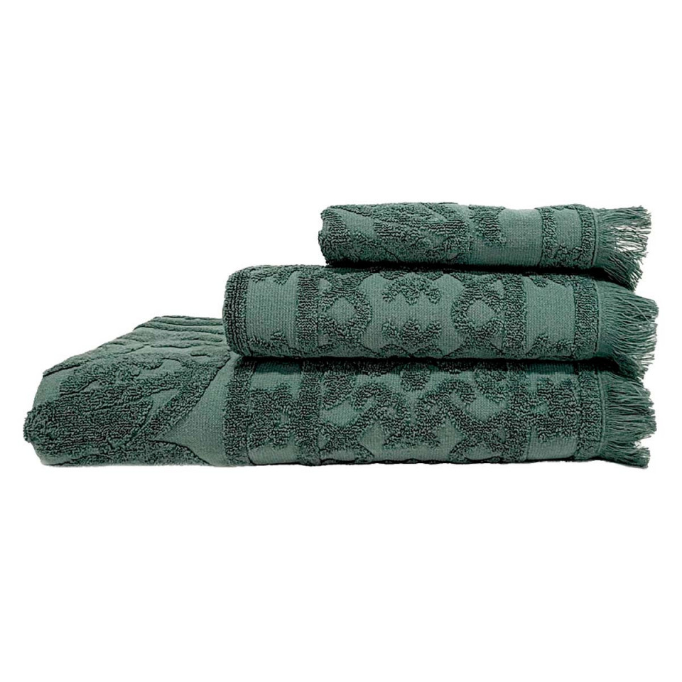 Serviette de Bain Éponge à Motifs Coton Lin UBUD  