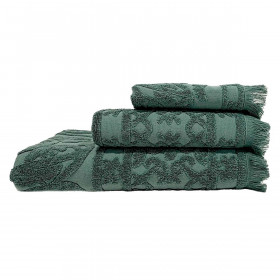 Serviette de Bain Éponge à Motifs Coton Lin UBUD  