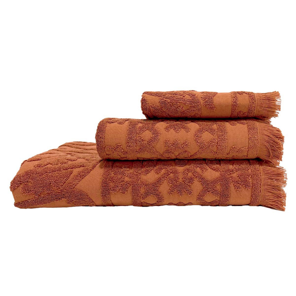 Serviette de Bain Éponge à Motifs Coton Lin UBUD  