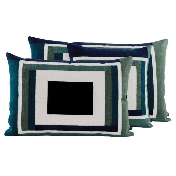 Housse de Coussin MANILLE en Coton Brodé