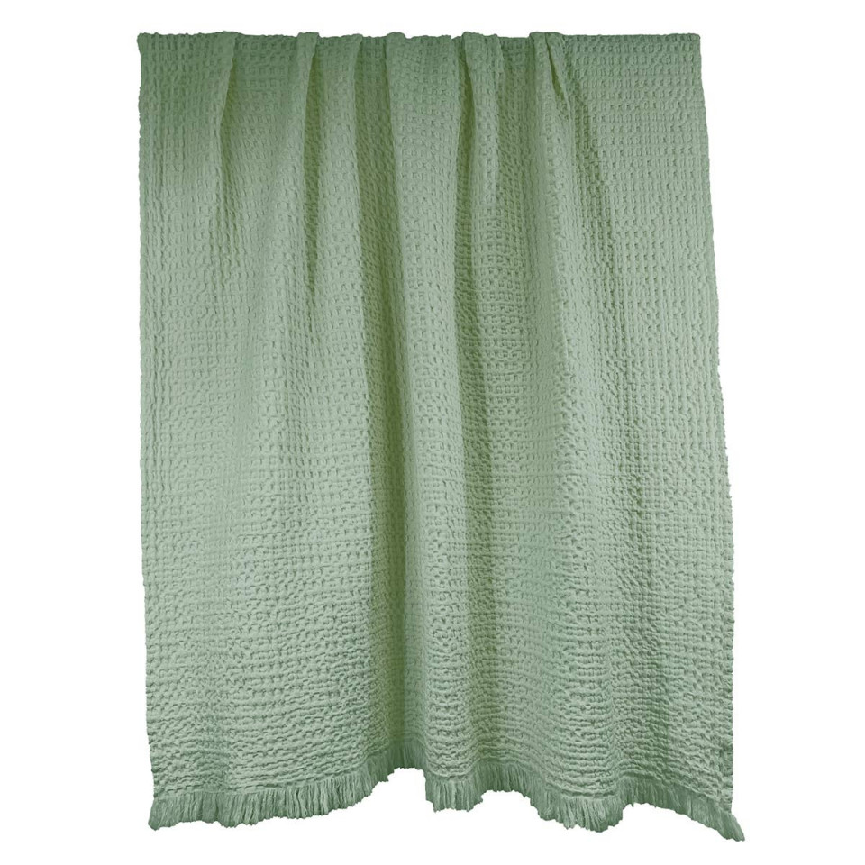 Couvre-lit et Plaid TEMPO en Coton Nid d'Abeille  