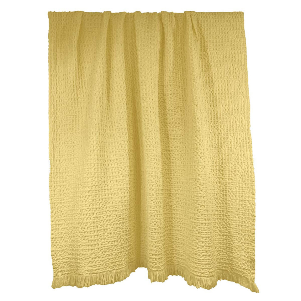 Couvre-lit et Plaid TEMPO en Coton Nid d'Abeille  