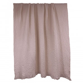 Couvre-lit et Plaid TEMPO en Coton Nid d'Abeille  