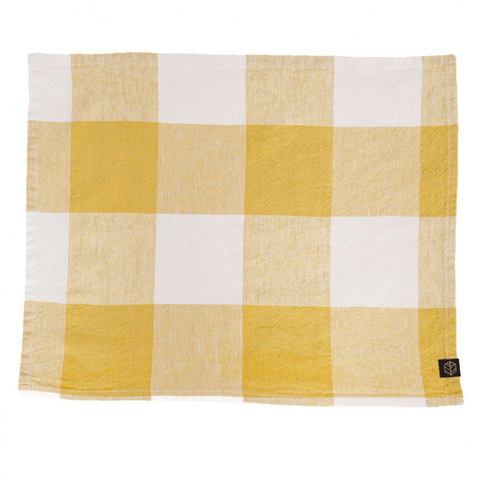 Serviettes ou Set de Table PALMA II en Lin Lavé et coton