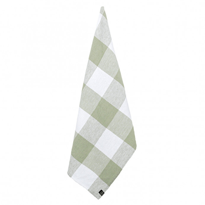 Harmony Textile - Haomy Torchon Gros Carreaux en Lin et Coton PALMA II