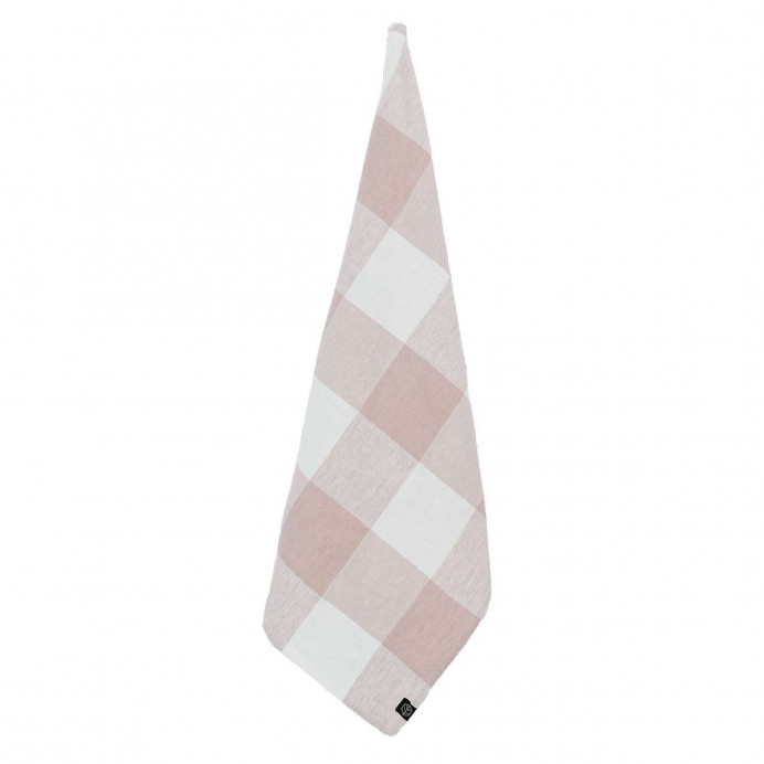 Harmony Textile - Haomy Torchon Gros Carreaux en Lin et Coton PALMA II