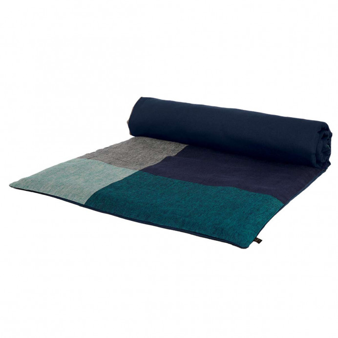 Harmony Textile - Haomy Housse d'Edredon en Lin Lavé à Grands Carre...