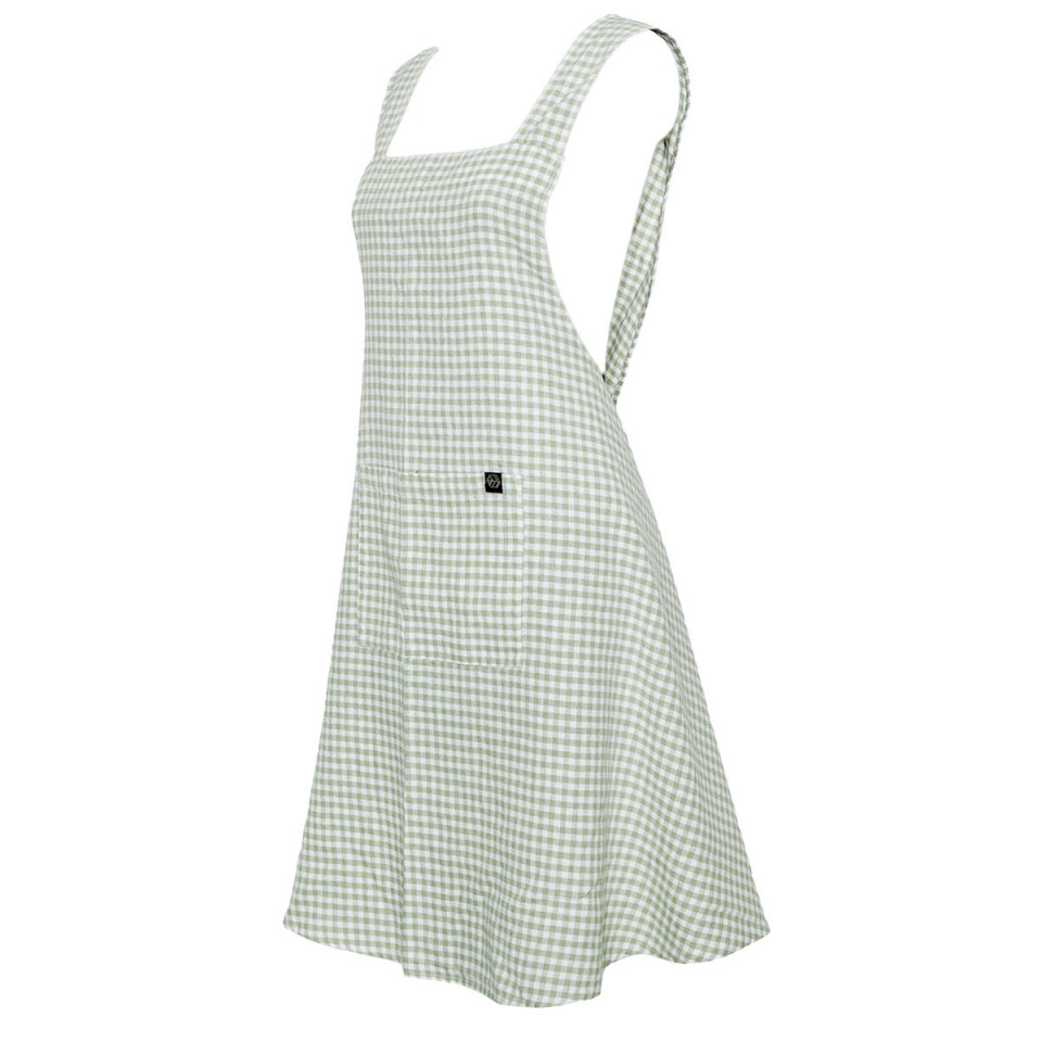 Tablier Japonais PIANA II en Lin Lavé et Coton