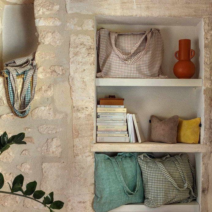 Sac Cabas PIANA II en Lin Lavé et Coton