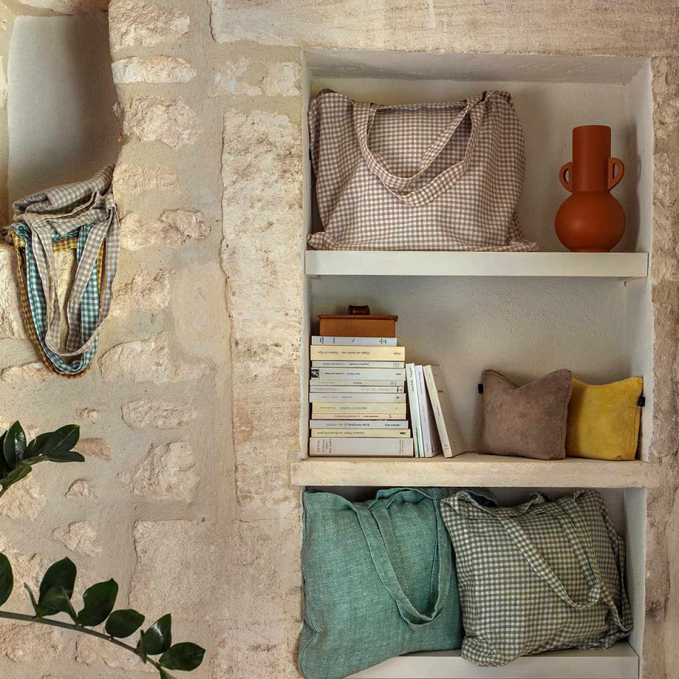 Sac Cabas PIANA II en Lin Lavé et Coton