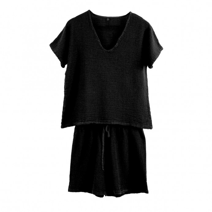 Harmony Textile - Haomy Ensemble Short et Tee Shirt SYMI en Gaze Li...
