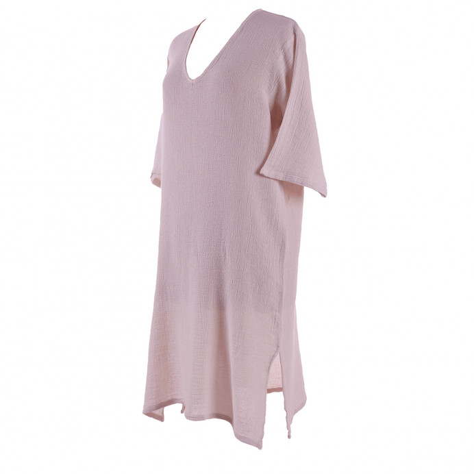 Harmony Textile - Haomy Tunique de Plage TILOS en Coton et Lin