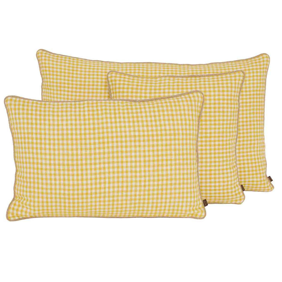 Housse de Coussin PIANA en Lin Tissé   