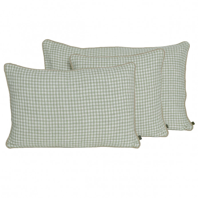 Harmony Textile - Haomy Housse de Coussin PIANA en Lin Tissé