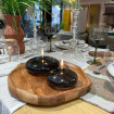 Lampe à Huile décorative Ellipse en verre Smoke