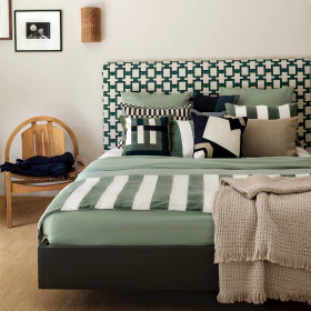 Housse de Couette TALOA en Satin de Coton Lavé Stoné