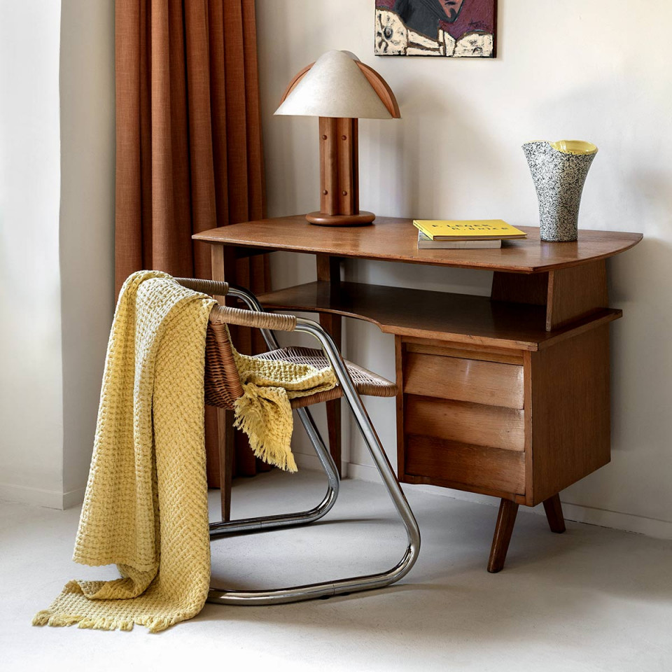 Couvre-lit et Plaid TEMPO Nid d'Abeille