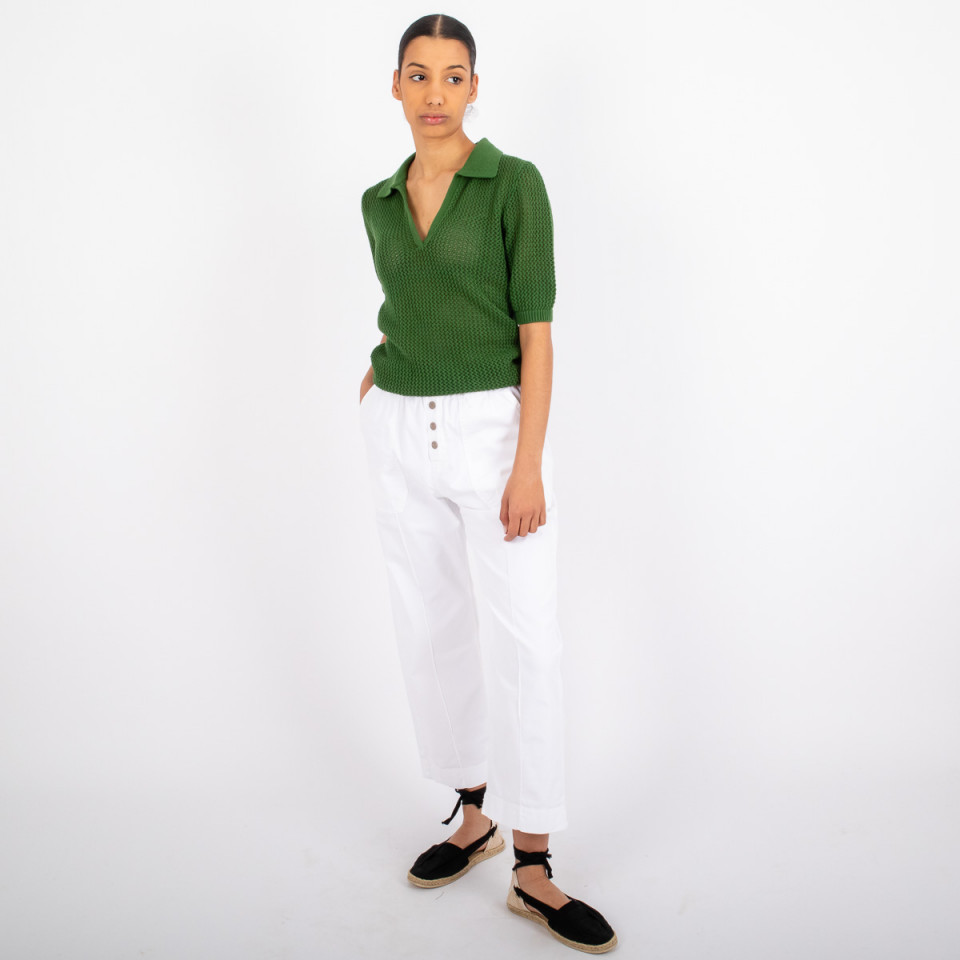 Polo Tricot Coton Samson avocado Hod Paris