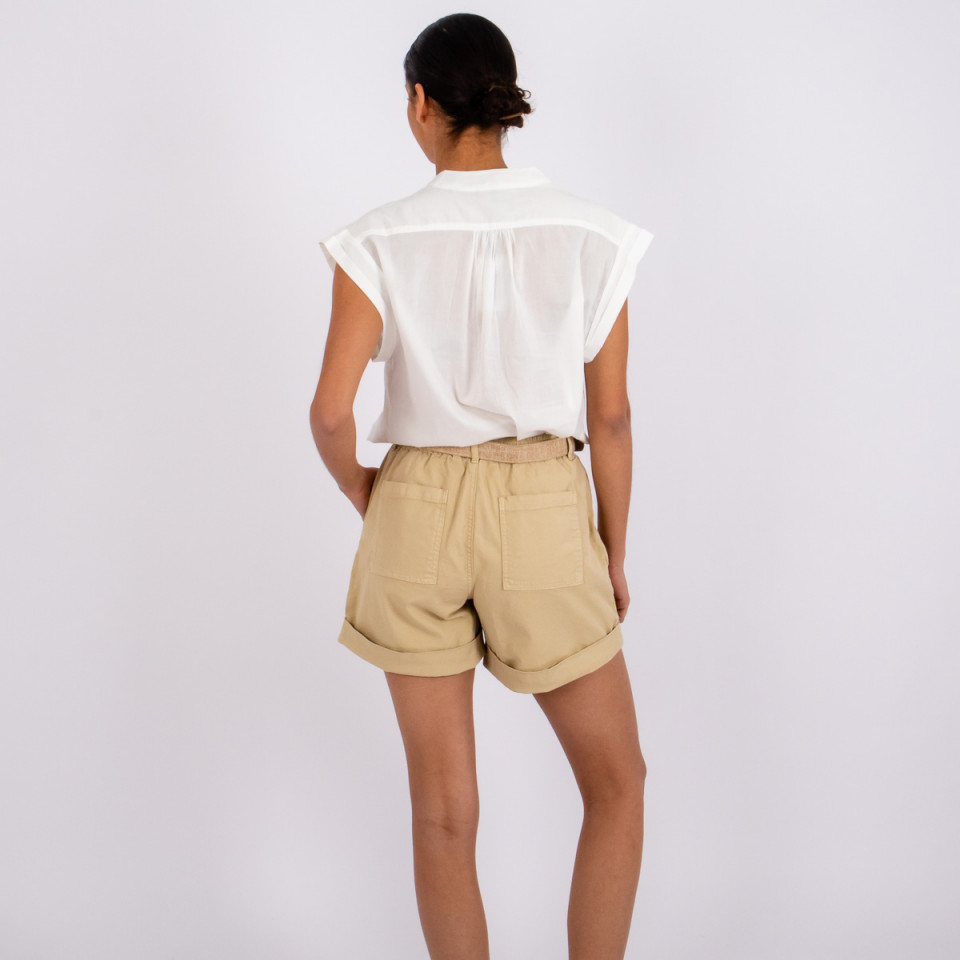 Short Taille Elastiquée Bandito Linen Hod Paris