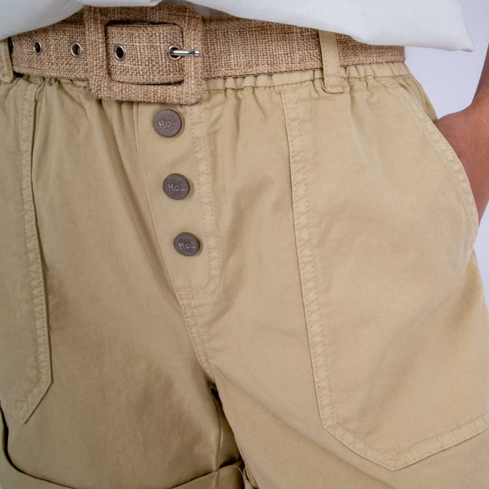 Short Taille Elastiquée Bandito Linen Hod Paris