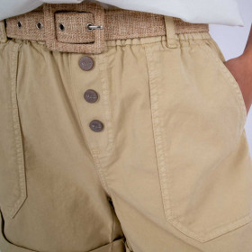 Short Taille Elastiquée Bandito Linen Hod Paris