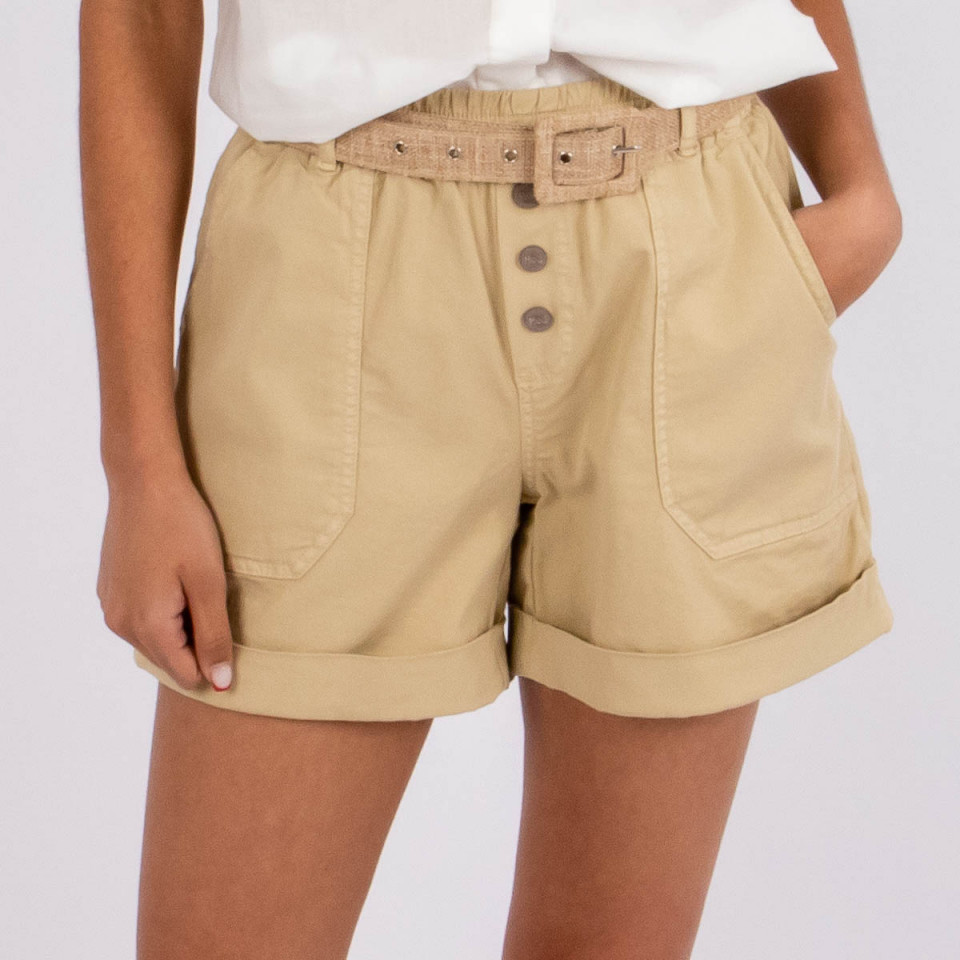 Short Taille Elastiquée Bandito Linen Hod Paris