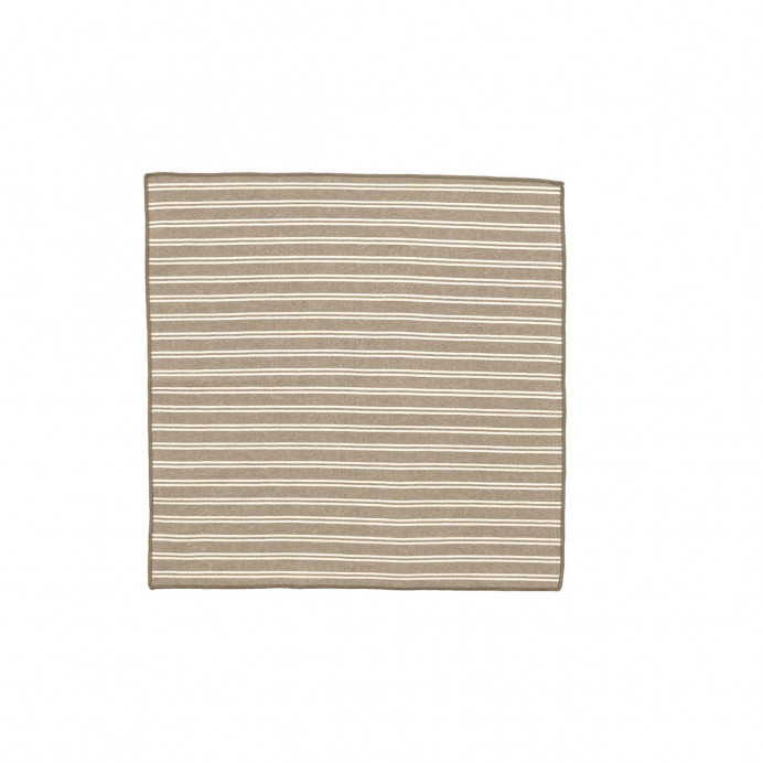 Serviette de table Coton Lavé Fines rayures et Bord Surjet LILI