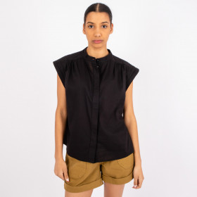 Chemise Sans Manche Amandine Black Hod Paris
