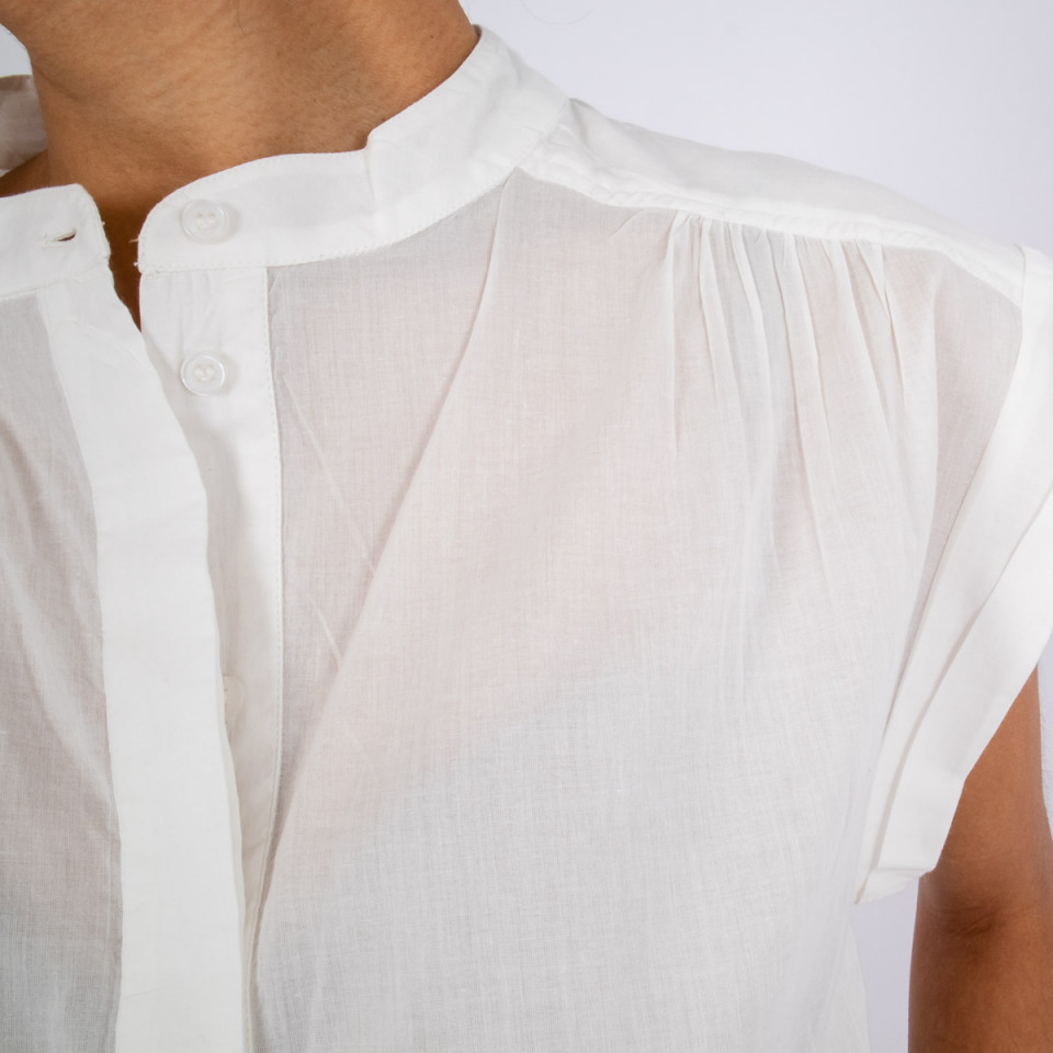 Chemise Sans Manche Amandine Optic white Hod Paris