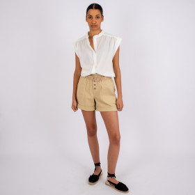 Chemise Sans Manche Amandine Optic white Hod Paris