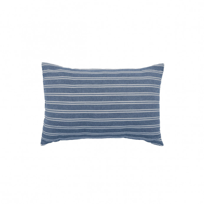 Mini Coussin en Coton Lavé avec Fines Rayures LILI - 20X30 cm