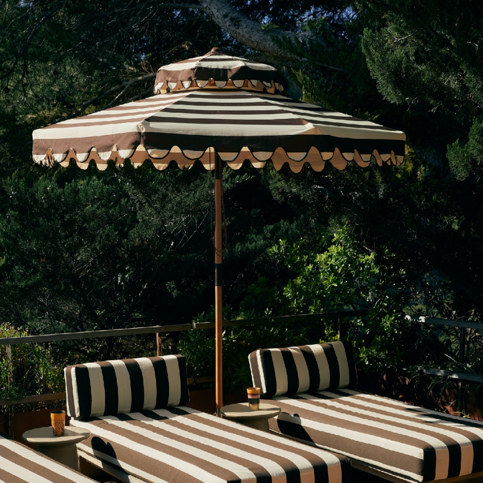 Parasol XL "Striped patio"