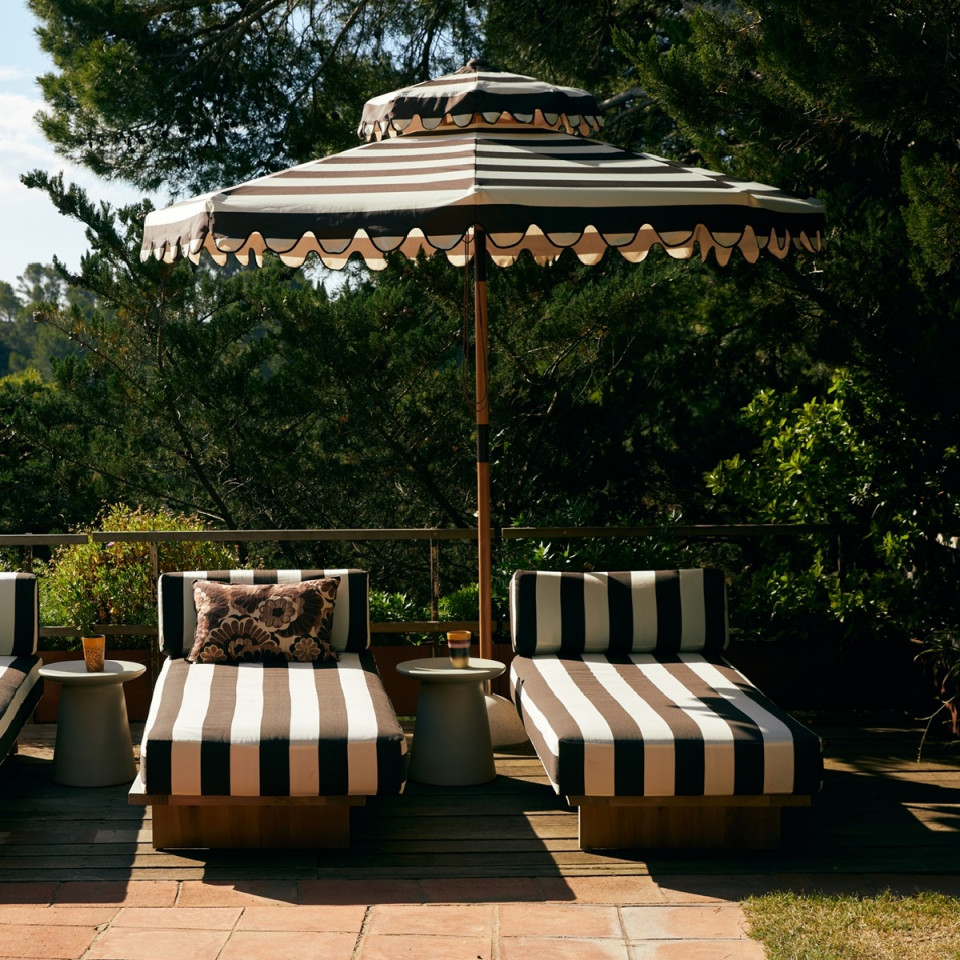 Parasol XL "Striped patio"