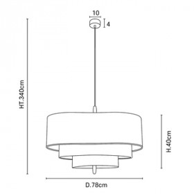 Suspension Pebble D78