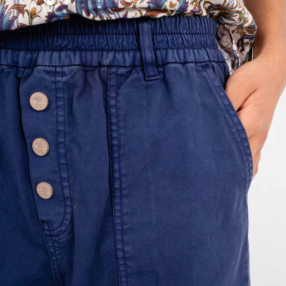 Pantalon Large Poches Plaquées Cambridge dusk Hod Paris
