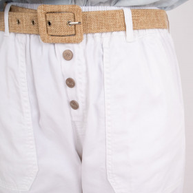Pantalon Large Poches Plaquées Cambridge optic with Hod Paris