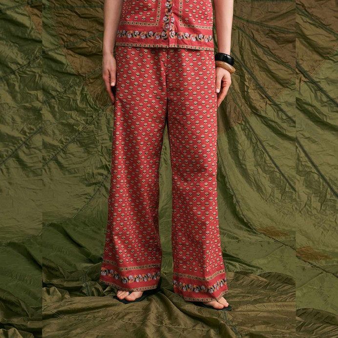 Pantalon Large Imprimé Léa