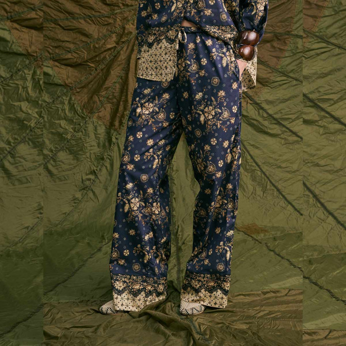 Pantalon Large Imprimé Léa