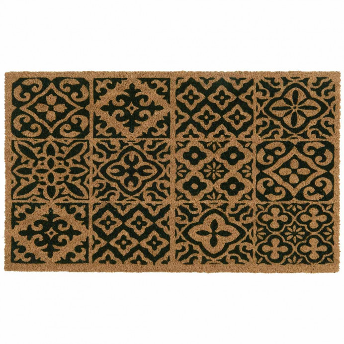 Paillasson Rectangulaire Motif Carreaux Ciment