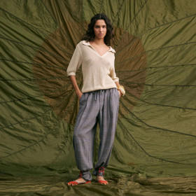 Pantalon Large Taille Elastiquée Agnès Storm Hod Paris