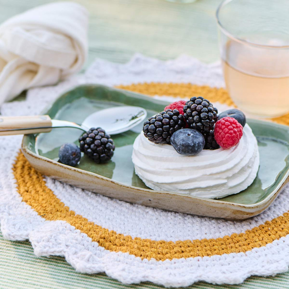 Set de Table Rond en Crochet 