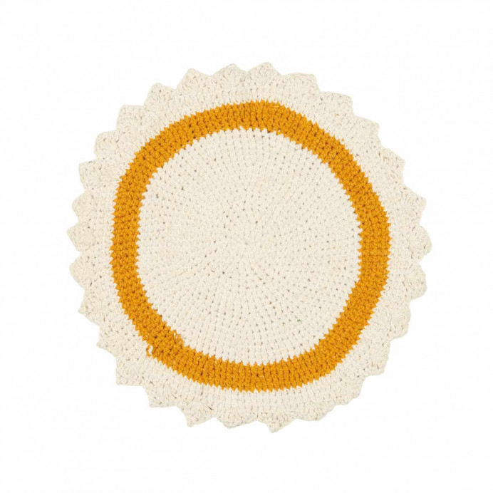 Set de Table Rond en Crochet