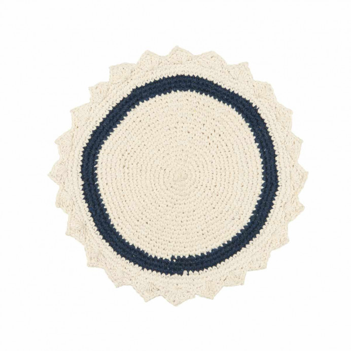Set de Table Rond en Crochet