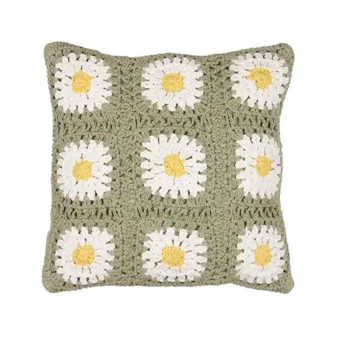 Housse de Coussin en Crochet 