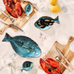 Bol/Saladier Ocean Blue en Forme de Poisson