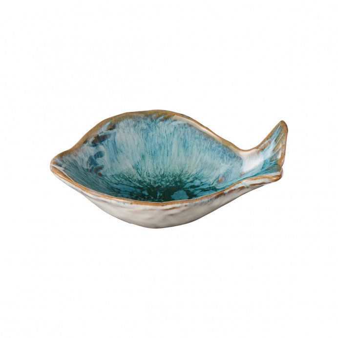 Bol Ocean Blue en Forme de Poisson