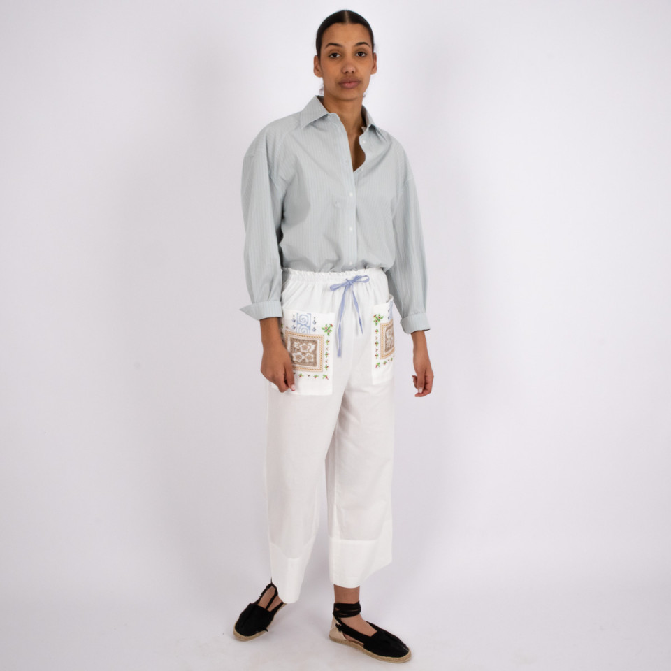 Pantalon Poches Plaquées Barbara